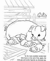 Coloring Pages Farm Pig Animal Printable Color Kids Barnyard Sheets Pigs Raisingourkids Clipart Gif Printables Popular Printing Help Activities Baby sketch template
