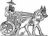 Assyrian Chariot Mesopotamia Ancient Teknolohiya Assyrians sketch template