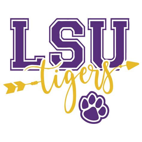 lsu tigers svg geaux tigers louisiana state university etsy