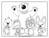 Pororo Coloring Pages Penguin Little Friends Disney Kids Printable Poby Sheets Print Pdf Eddy Crong sketch template