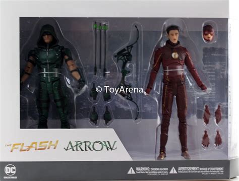 Dc Collectibles Cw Tv The Flash And Arrow 2 Pack Action
