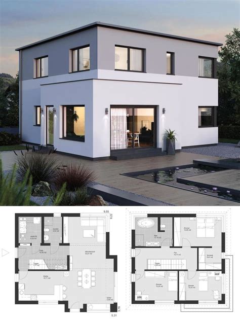 small villa modern minimalist style architecture design house plans elk haus