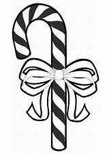 Coloring Candy Cane Peppermint Bow Drawing Pages Printable Getdrawings Edupics sketch template