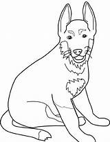 Perros Berger Allemand Desenhos Herder Kleurplaten Cani Honden Raza Colorir Cachorros Duitse Lupo Kleurplaat Dibujo Gratis Stampare Malvorlage sketch template