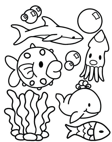 ocean animal coloring pages marine animals coloring pages sea ocean