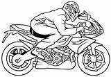 Coloring Pages Bike Motor Police Motorcycle Popular sketch template