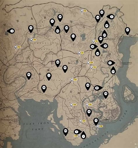 red dead redemption  shacks locations guide