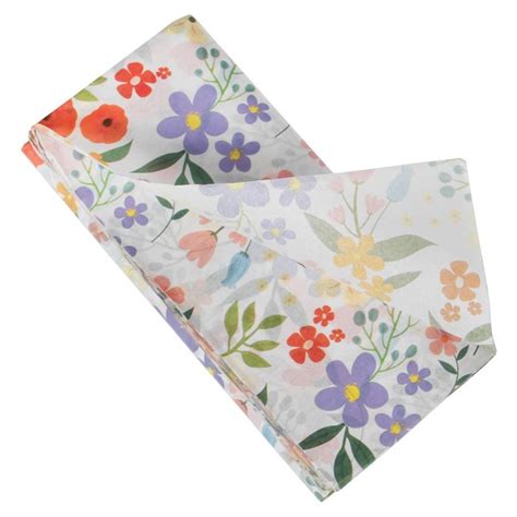 summer meadow tissue paper pack   sheets   baby company notonthehighstreetcom