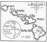 Hawaii Hawaiian Islands Luau Hawai sketch template
