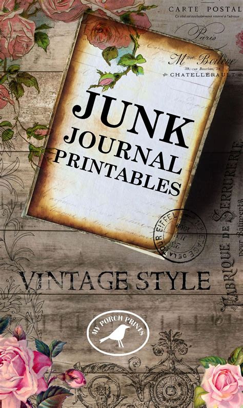 printable junk journal ephemera printable word searches