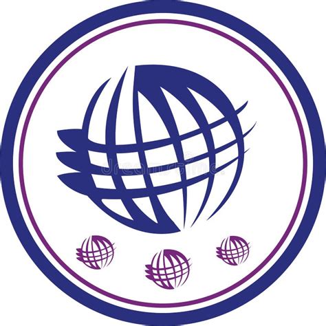 world logo stock vector illustration  universe biosphere