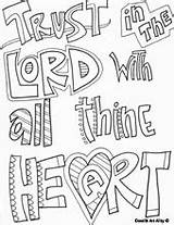 Coloring Bible Pages Kids Verse Lord Trust Color God Verses Adult Sheets Printable Proverbs Great Google Craft Prayer Children Enjoy sketch template