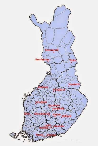 vuokatti kartta suomi kartta
