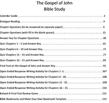 gospel  john complete unit   book  john bible study