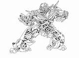 Transformers Bumblebee Fighting sketch template