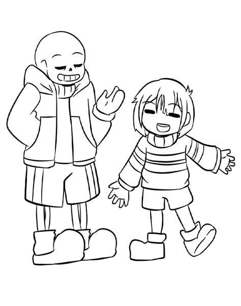 desenhos de undertale   colorir  imprimir colorironlinecom