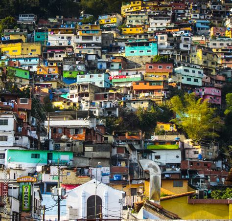 famous slums  caracas venezuela stock photo adobe stock