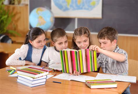 elementary pupils in classroom stock image image of lesson girl