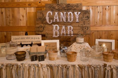 vintage inspired rustic candy bar candy bar wedding vintage candy