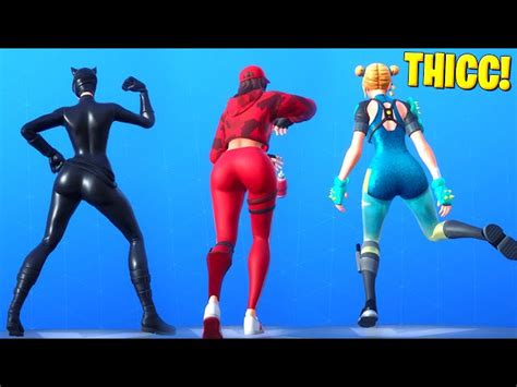Top 10 Best Thicc Dances And Emotes In Fortnite [thicc