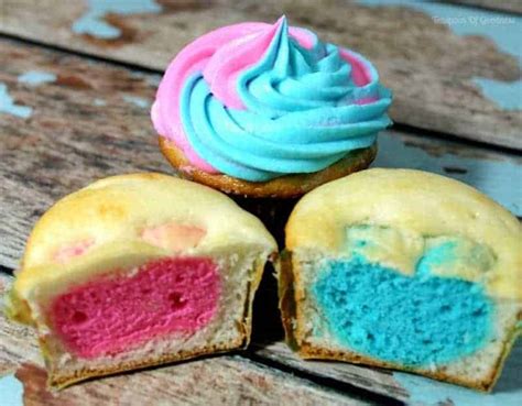 gender reveal cupcakes teaspoon of goodness