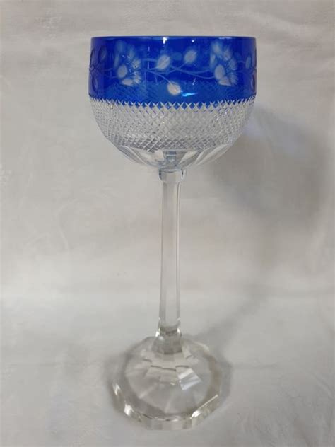 Moser Karlsbad Art Nouveau Wine Glass With An Etched Catawiki