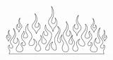 Flame Stencil Template Stencils Easy Designs Draw Tattoos Visit Patterns sketch template