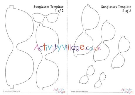 sunglasses template