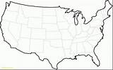 Map States Printable United Big Blank Outline Names Fresh California State sketch template