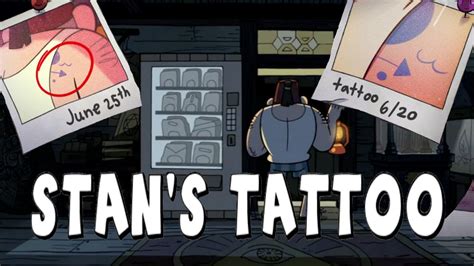 Gravity Falls Stan S Secret Tattoo Huge Secrets