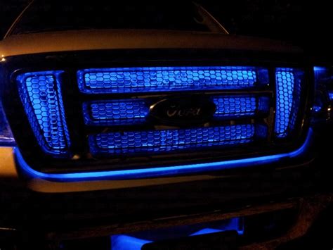 pretty cool led grill lights ford  forum community  ford truck fans