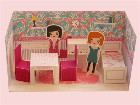 paper doll house  paperdol  etsy