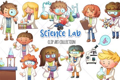cute science lab clipart kid scientist clip art kawaii laboratory
