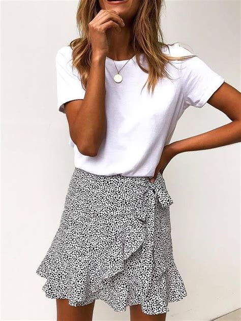 dottie love ruffled mini skirt best mini skirts under 30 inxcy