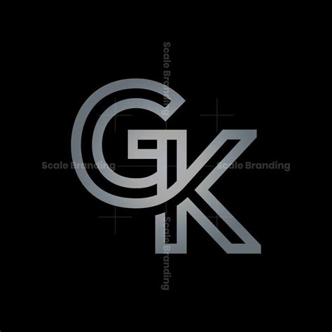 letters gk logo letters gk logo  sale logo  created  lines