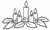 Candles Pages Advent Avvento Adviento Colorare Pinclipart Clipartkey Pngfind Garland Natale 323kb sketch template