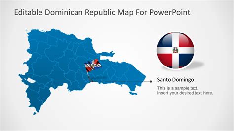dominican republic powerpoint map slidemodel