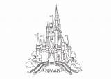 Coloring Pages Castle Disney Walt Princesses Cinderella Cartoon Heidi Montag Fashion sketch template