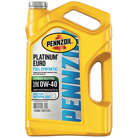 pennzoil platinum euro full synthetic   motor oil  quart walmartcom walmartcom