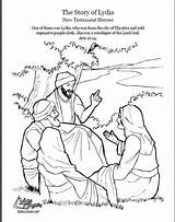 Lydia Bible Missionary Dorcas Sheets Barnabas Journeys Learned Pauls Getcolorings Worksheets sketch template