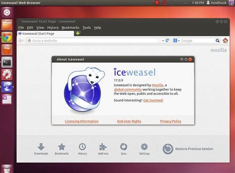 install iceweasel web browser  ppa  ubuntu