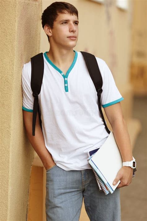 male college student stock image image  summer casual