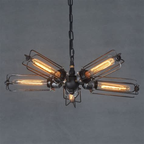 cylinder  lights cage semi flush mount chandelier