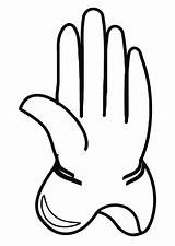 Glove Coloring Edupics Printable Pages Large sketch template