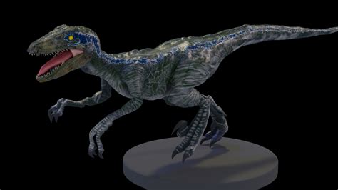 artstation velociraptor blue  jurassic world