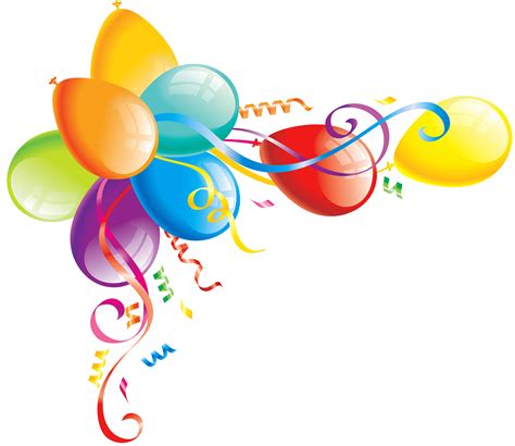 birthday balloons png clipart