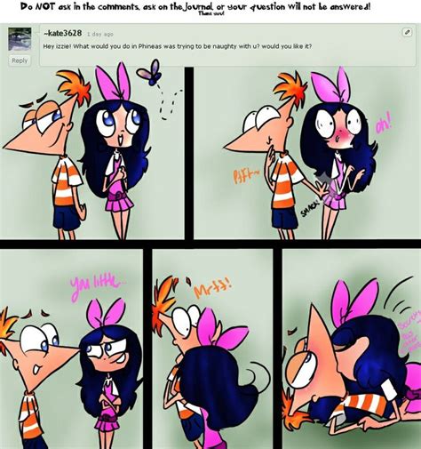 gasp phineas you r being naughty to isabella though she might enjoy it phineas x