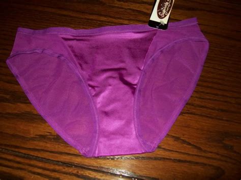 Nwt Wacoal Satin And Mesh Bikini Panties 843151 523 Purple S L