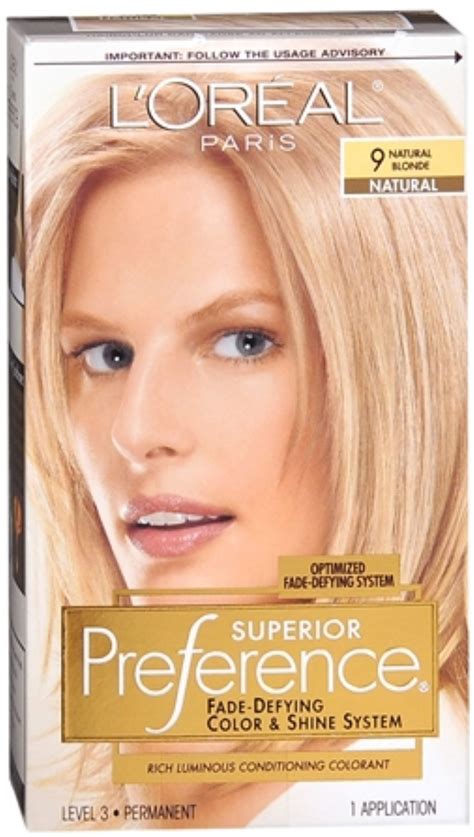 3 Pack L Oreal Superior Preference Permanent Hair Color 9 Natural