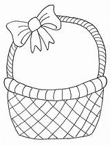 Basket Drawing Easter Fruit Clipart Easy Simple Paper Kids Step Drawings Baskets Egg Getdrawings Flower Colour Clip Coloring Fruits Wicker sketch template